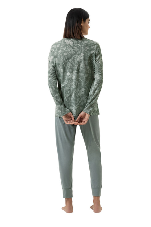 Mey Serie Painted Paisley Pyjama 7/8 Length, Long Sleeve